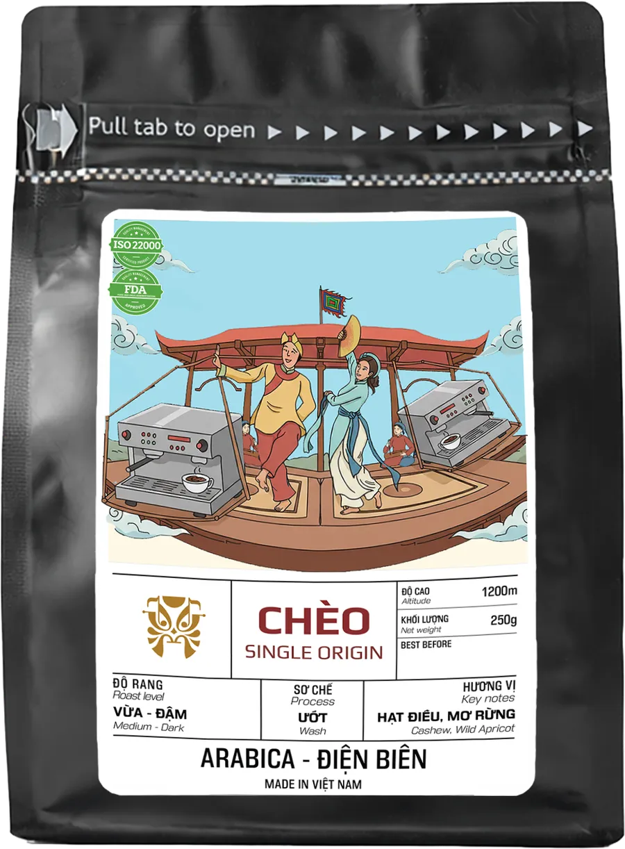 Gói cà phê Chèo
