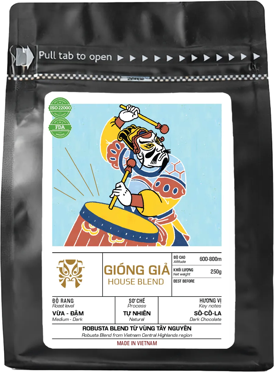 Gói cà phê Gióng Giả